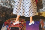 SINDY WHITE SLIP ON SHOES A